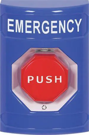 Safety Technology International Emergency Push Button Polycarbonate SS2409EM-EN