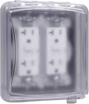 TAYMAC MM1410C 2 Gangs -Gang Vertical Weatherproof Cover, ,Polycarbonate