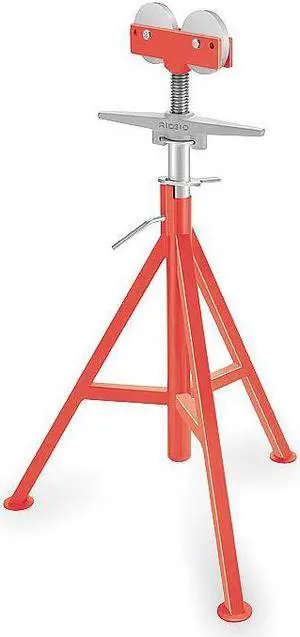 RIDGID 56672 Roller Head Pipe Stand,1/8 to 12 In.