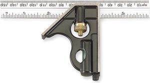 JOHNSON 406EM Combination Square,6 In,Zinc