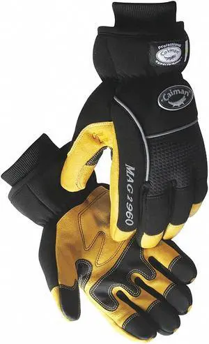 CAIMAN 2960-5 Cold Protection Gloves, Pigskin Leather Palm, Heatrac Lining,