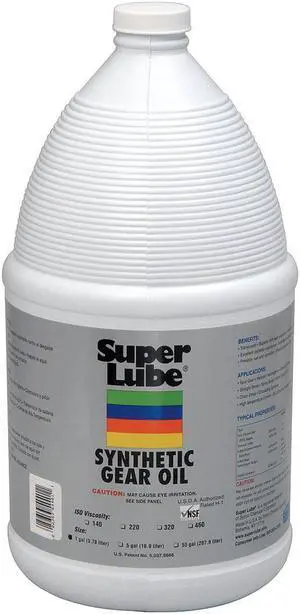 Super Lube Synthetic, SAE Grade : 90, 1 gal. Jug Clear   54201