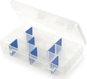 FLAMBEAU 2003 Adjustable Compartment Box with 3 to 18 compartments, Plastic, 1