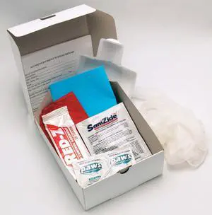 MEDIQUE 48306 Biohazard Spill Kit, 33 oz Volume Absorbed per Kit, 13/50 gal