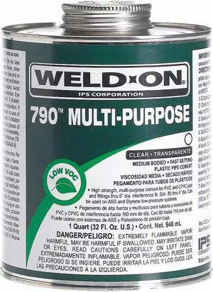WELD-ON 13990 Multi-Purpose Clear Medium Bodied 1/2 Pint