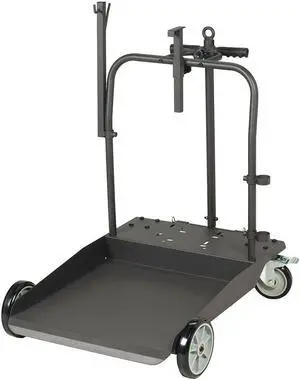 LINCOLN INDUSTRIAL 84378 Lubrication Trolley,55 gal.,27 in. H