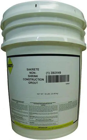 SAKRETE 120024 Grout, Pail, Gray, Non-Shrink Construction
