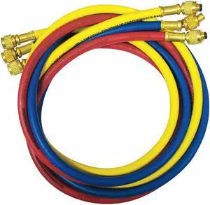 IMPERIAL 805-MRS Manifold Hose Set,60 In,Red,Yellow,Blue