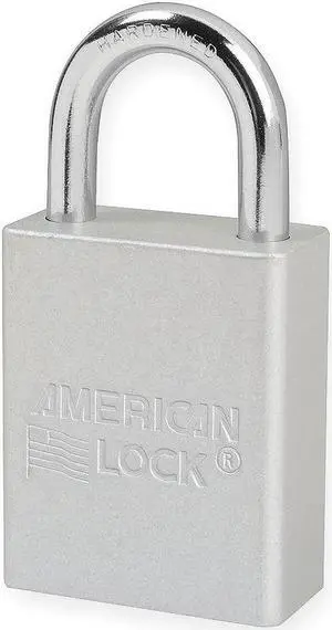 AMERICAN LOCK A1105KACLR Lockout Padlock,KA,Silver,1-7/8"H