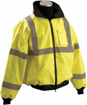OCCUNOMIX LUX-ETJBJ-Y4X Jacket, 100% Polyester, Class 3 R, Yellow, 4XL
