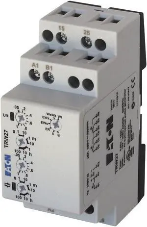 EATON TRW27 Time Delay Relay,24 to 240VAC/DC,8A,DPDT