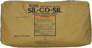 FLOROCK 1-44BG 50 lb Ground Silica SL, White, Silica Base