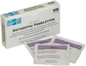 Antiseptic, Packet, 7-3/4 x 5 In., PK10