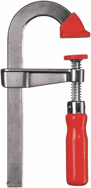 BESSEY LMU2.006 6 in Bar Clamp, Wood Handle and 2 in Throat Depth