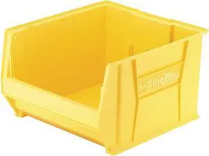 AKRO-MILS 30289YELLO Storage Bin, Plastic, Yellow, 12 in H, 18 1/4 in W, 23 7/8