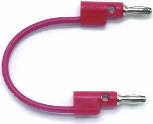 Pomona BANANA PLUG PATCH CORD, STACKABLE, RED  B-60-2