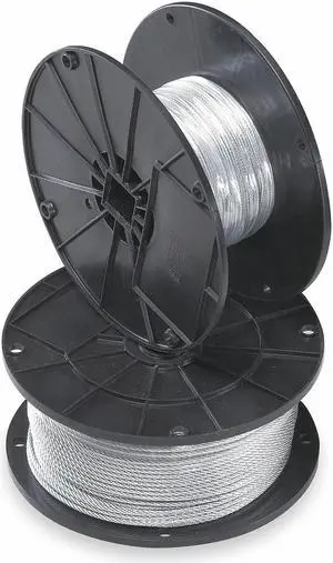EATON B-LINE BKW063 Wire Rope, Steel, Galvanized