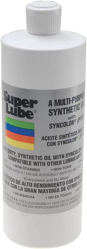 SUPER LUBE 51030 1 qt Bottle, Hydraulic Oil, 118 ISO Viscosity, 85W SAE