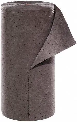PIG MAT225 Absorbent Roll, Absorbs 40.2 gal. Universal, ,Gray