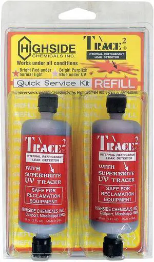 HIGHSIDE CHEMICALS HS21022 Trace2 Red Penetrant Dye Refill,PK2