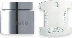 CHICAGO FAUCET E36VPJKABCP Laminar Flow Outlet, Vandal Resistant