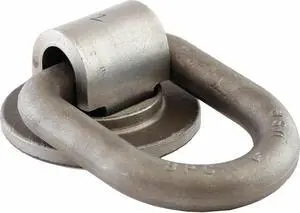 BUYERS PRODUCTS B51 D-Rings,Gray,4x3 In.,Steel