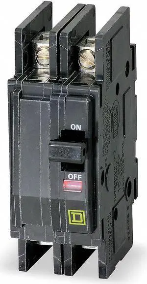 SQUARE D QOU220 Miniature Circuit Breaker, QOU Series, 20A, 2 Pole, 120/240V