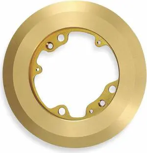HUBBELL WIRING DEVICE-KELLEMS S3082 Box Cover, Floor Box Type, 1 Gang, Brass