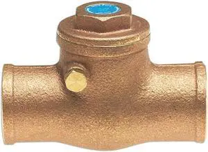 MILWAUKEE VALVE UP1509 1 1/4 1-1/4" Sweat Low Lead Bronze Spring Check Valve