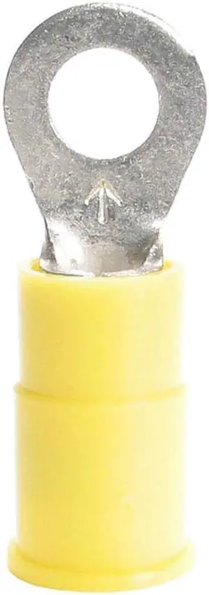 3M RV10-6Q 12-10 AWG Vinyl Ring Terminal #6 Stud PK25
