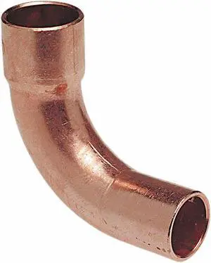 NIBCO 60722LT 1 1" NOM FTG Copper 90 Degree Long Radius Elbow