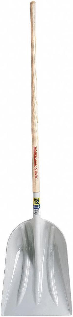 TRUE TEMPER 1680100GR No. 10 Grain Scoop, Plastic Blade, 48 in L, Wood Handle
