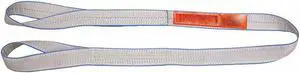 LIFT-ALL EE2801TTX2 Web Sling, Type 4, 2 ft L, 1 in W, Polyester, Silver