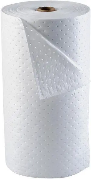 BRADY OP30 Sorbent Roll, Oil, 49 gal Vol Absorbed per Pkg, 30 in x 150 ft,
