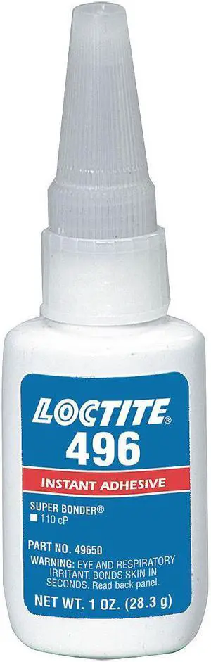 Clear 1 oz. Instant Adhesive, Bottle Container Type, 30 sec. Begins to Harden