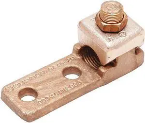 BURNDY QA282N Mechanical Conn,Terminal,4/0 to 3/0 AWG