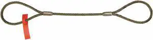 LIFT-ALL 12EEX2 Sling,Wire Rope,2 Ft L,Vert Cap 5000 lb