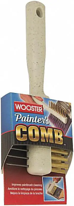 Paint Brush Comb,8 in. L,Tan WOOSTER 1832