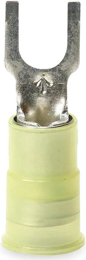 3M MNG10-10FBX Fork Terminal, #10 Stud Size, 10 AWG, 600 V, Nylon Insulated,