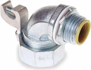 RACO 3542-3 Conduit Fitting Connector, 1/2 in, Threaded, Steel, Electro Zinc