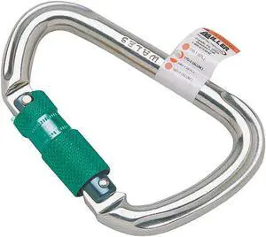 HONEYWELL MILLER 17D-2-Z7/ Carabiner, Twist-Lock, Offset-D, 8 5/8 in Length, 1"