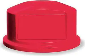 RUBBERMAID FG263788RED Brute Trash Can Top,Dome,Swing Closure,Red