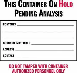 BRADY 60366 Waste Labl,6in. dia.,Semi-Glss Ppr,PK100