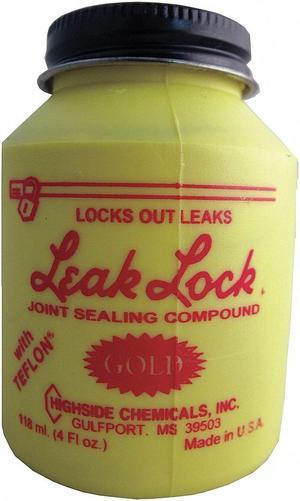 HIGHSIDE CHEMICALS HS11004 Joint Sealing Compound Jar, Leak Lock Gold, Gold