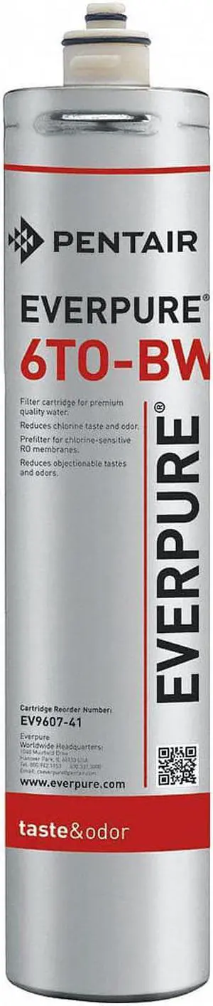 EVERPURE EV960741-75 Specialty Filter Cartridge, 1.5 gpm, 0.5 Micron, 3" O.D.,