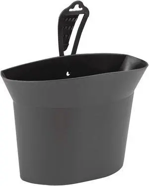 BELL 00030-8 polypropylene Trash Can, Black