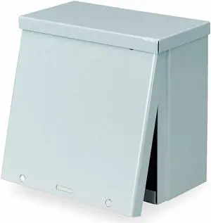 WIEGMANN RSC121208 Padlockable Hasp Electrical Enclosures, 12 in H, 8 in D, 12