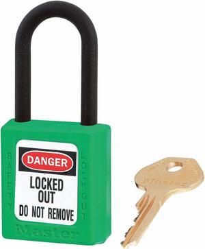 MASTER LOCK 406KAS3GRN Lockout Padlock,KA,Green,1-3/4"H,PK3