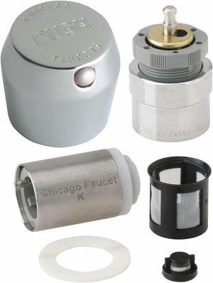 CHICAGO FAUCET 665-RKPABCP 1-3/4" MVP Metering Push Handle