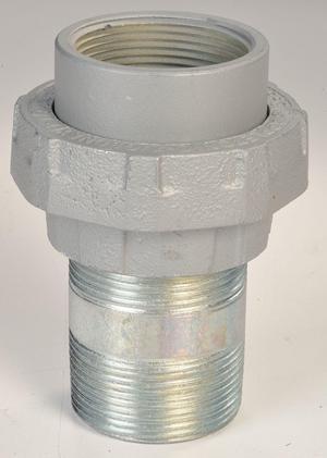 APPLETON ELECTRIC UNY200NR-A Rigid Union, 2 in, Threaded, Copper, Plain, Silver